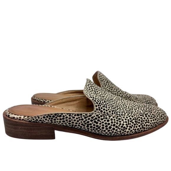 Madewell The Frances Loafer Mule in Spotted Calf Hair Women’s Size 6 - Picture 2 of 10